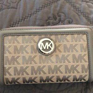 MK gray wallet